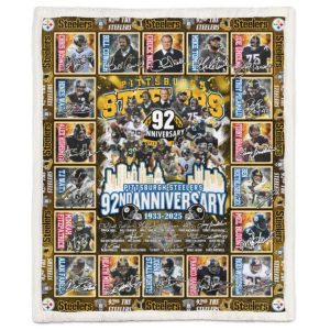 Steelers 92th Anniversary 1933 2025 Blanket