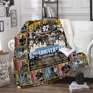 Steelers 92th Anniversary 1933 2025 Blanket