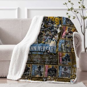 Steelers 92th Anniversary 1933 2025 Blanket
