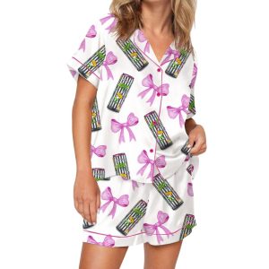 Witches Brew Energy Drinks Silky Satin Pajama Set