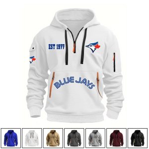 2025 Blue Jays EST 1977 Quarter Zip Hoodie