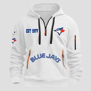 2025 Blue Jays EST 1977 Quarter Zip Hoodie