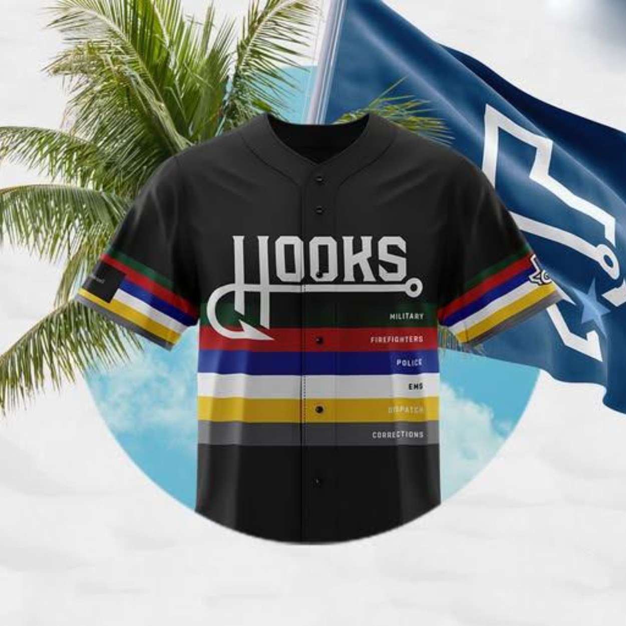 2025 Corpus Christi Hooks First Responders Night Jersey Giveaway 2025 Corpus Christi Hooks First Responders Night Jersey Giveaway
