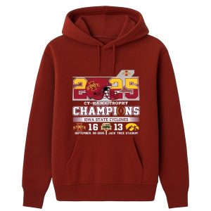 2025 Cy Hawk Trophy Champions Iowa State Cyclones 16 13 Shirt