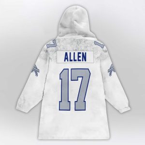 Allen 17 Buffalo Football Unisex Blanket Hoodie