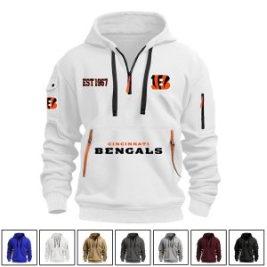Bengals EST 1967 Quarter Zip Hoodie