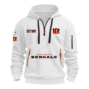 Bengals EST 1967 Quarter Zip Hoodie