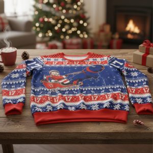 Bills Josh Allen 17 Ugly Christmas Sweater