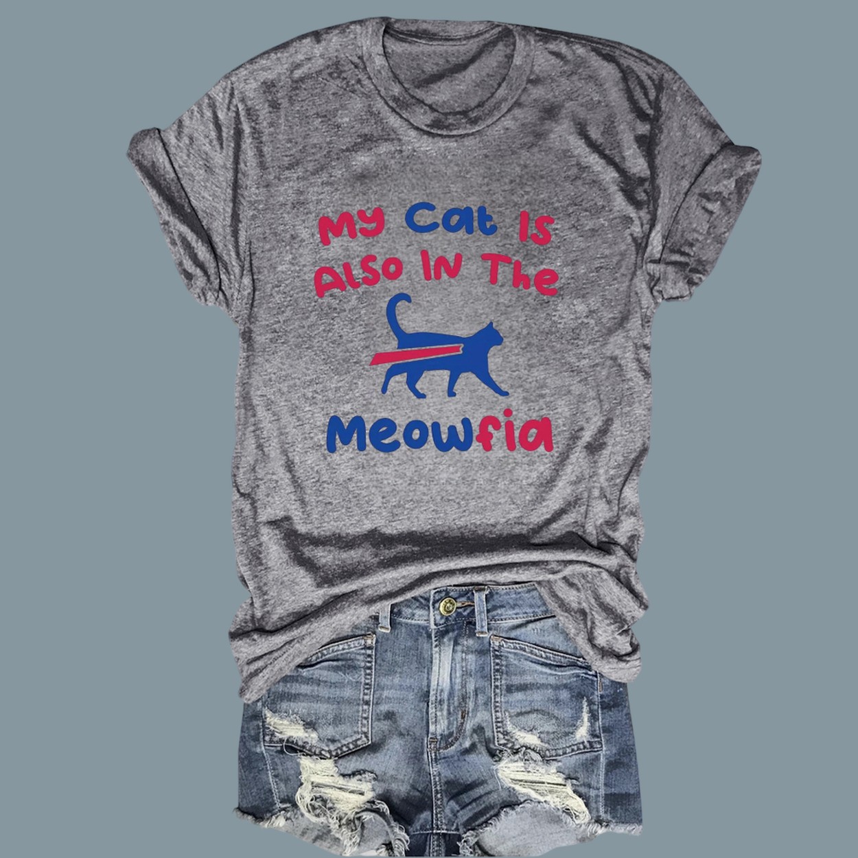 Bills My Cat Is Also In The Meowfia Shirt Bills My Cat Is Also In The Meowfia Shirt
