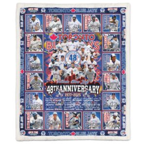 Blue Jays 48th Anniversary 1977 2025 Blanket