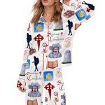Camino De Santiago Silky Satin Pajama Set