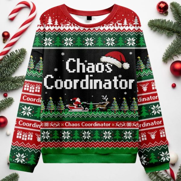 Chaos Coordinator Ugly Christmas Sweater