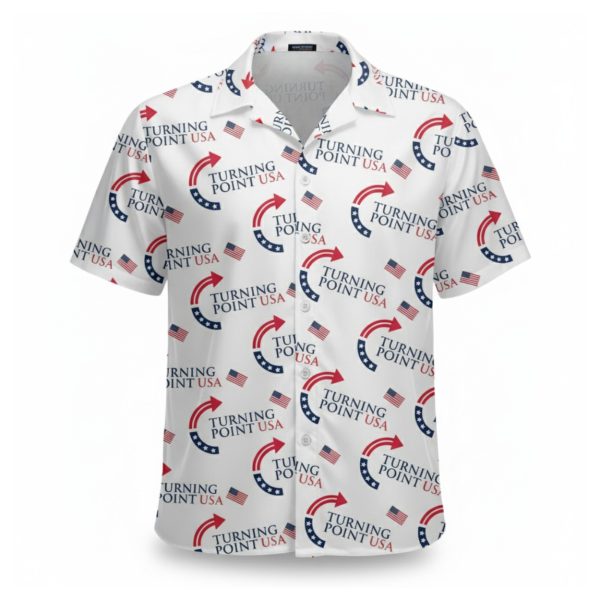 Charlie Kirk Turning Point USA Trump Commemorative Hawaiian Shirt