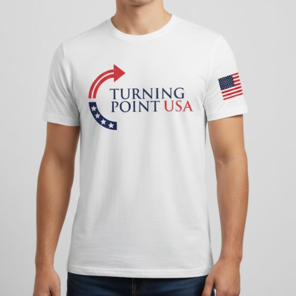 Charlie Kirk Turning Point USA Trump Commemorative T-Shirt
