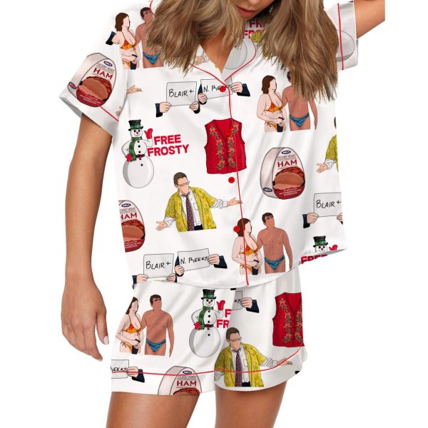 Christmas With The Kranks Silky Satin Pajama Set