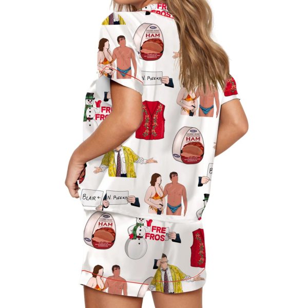 Christmas With The Kranks Silky Satin Pajama Set