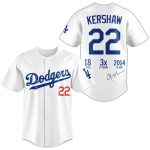 Clayton Kershaw Thanks for the Legendary Memories Limited Jersey