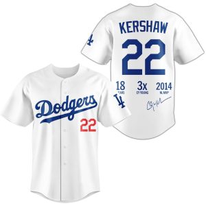 Clayton Kershaw Thanks for the Legendary Memories Limited Jersey