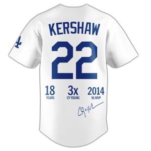 Clayton Kershaw Thanks for the Legendary Memories Limited Jersey