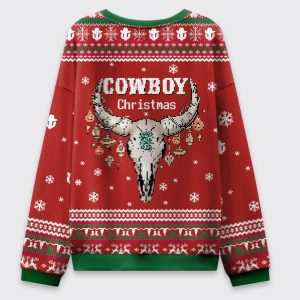 Cowboy Christmas Ugly Sweater
