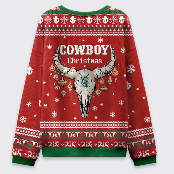 Cowboy Christmas Ugly Sweater
