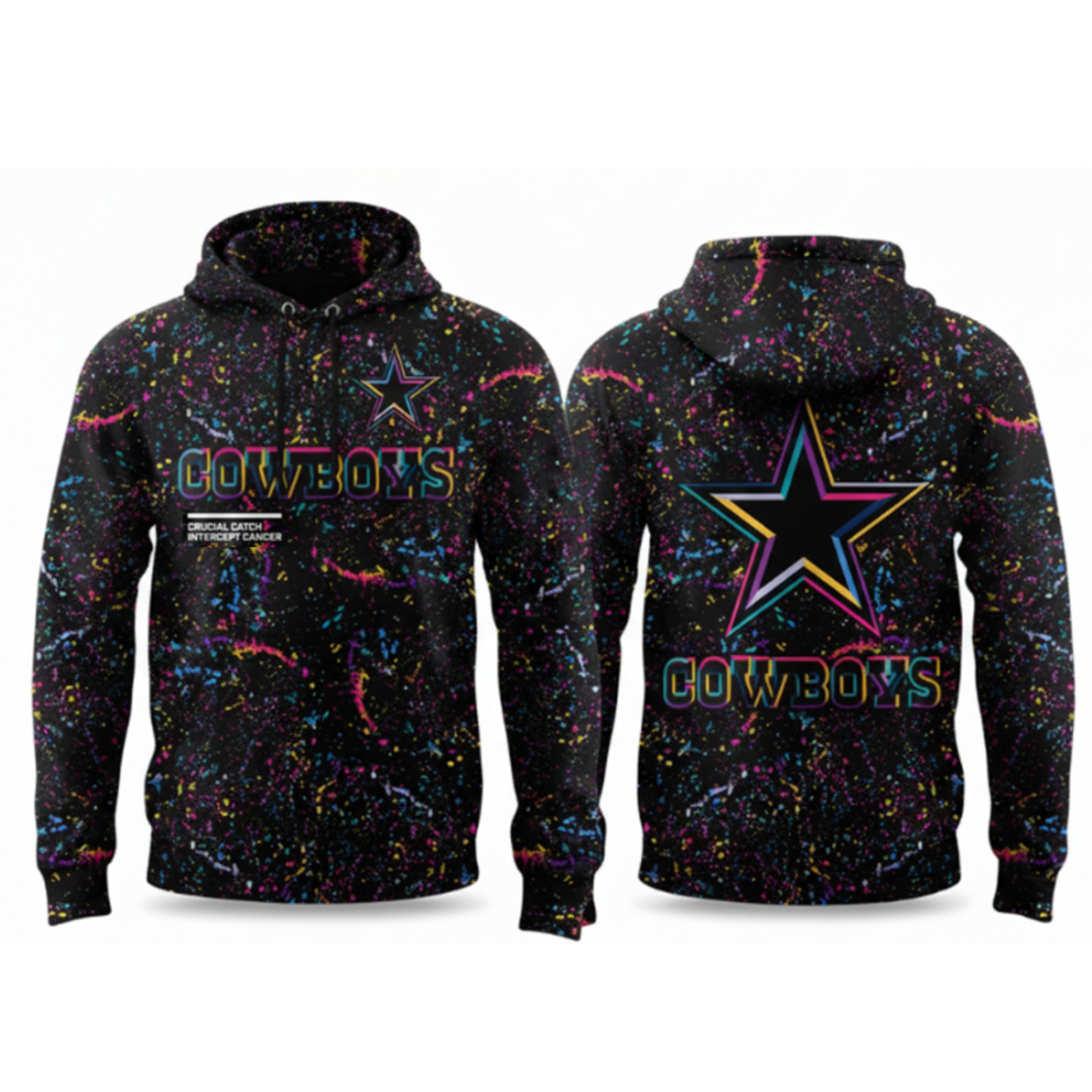 Cowboys Crucial Catch 2025 Hoodie Cowboys Crucial Catch 2025 Hoodie