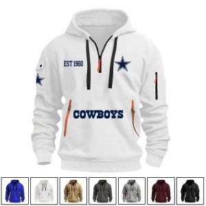 Cowboys EST 1960 Quarter Zip Hoodie