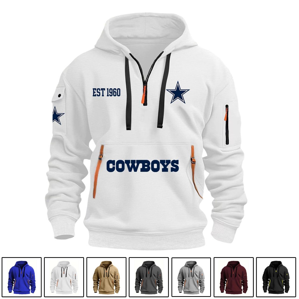 Cowboys EST 1960 Quarter Zip Hoodie Cowboys EST 1960 Quarter Zip Hoodie