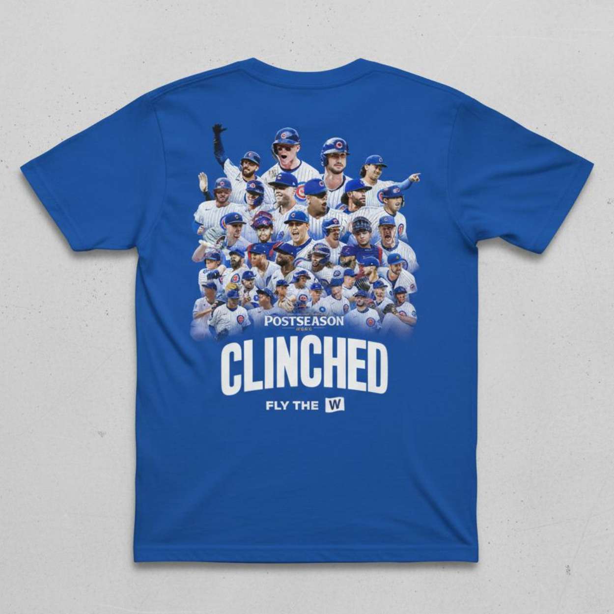 Cubs 2025 Clinched Fly The W Shirt Cubs 2025 Clinched Fly The W Shirt
