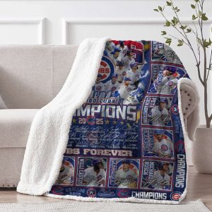 Cubs Champions 2025 Blanket