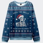 Deck the Halls and Not Your Colleagues Christmas Ugly Sweater