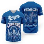 Dodgers NL West Division Champions 2025 Jersey