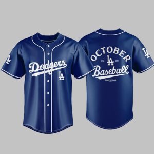 Dodgers October Baseball 2025 Postseason Jersey