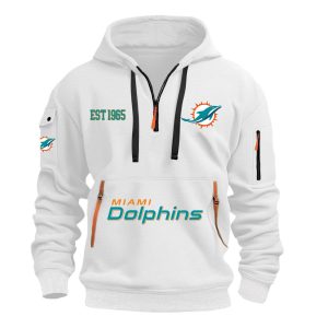 Dolphins EST 1965 Quarter Zip Hoodie
