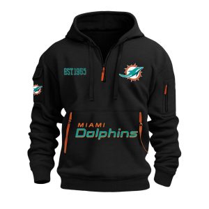 Dolphins EST 1965 Quarter Zip Hoodie