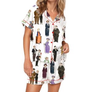 Downton Abbey Silky Satin Pajama Set