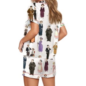 Downton Abbey Silky Satin Pajama Set