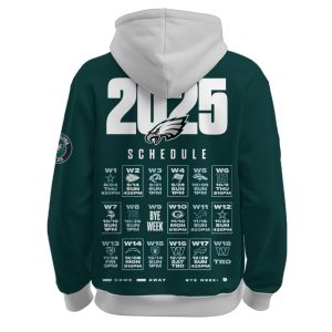 Eagles 2025 Schedule Limited Edition Hoodie
