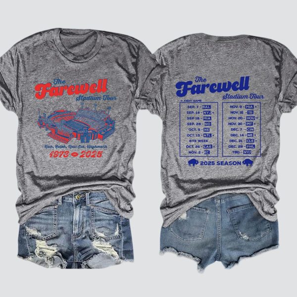 Farewell Stadium Tour Buffalo Football T-Shirt