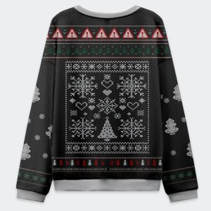 Funny Goose Honking Through The Snow Christmas Ugly Sweater
