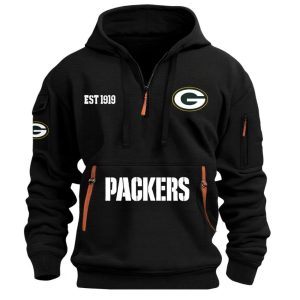 GB Packers EST 1919 Quarter Zip Hoodie 2 GB Packers EST 1919 Quarter Zip Hoodie