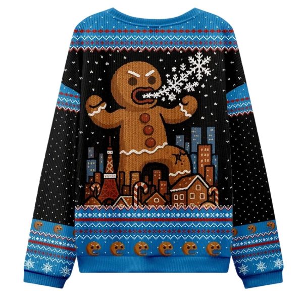 Gingerbread Monster Christmas Ugly Sweater