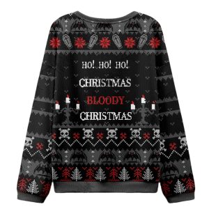 Ho Ho Ho Bloody Christmas Ugly Sweater