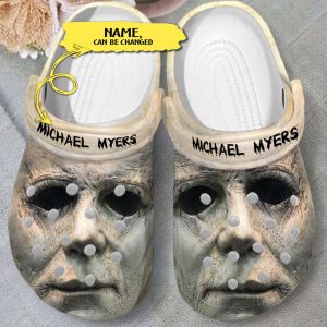 Horror Michael Myer's Face Custom Name Crocs
