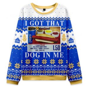 I Got That Hot Dog In Me Ugly Christmas Sweater