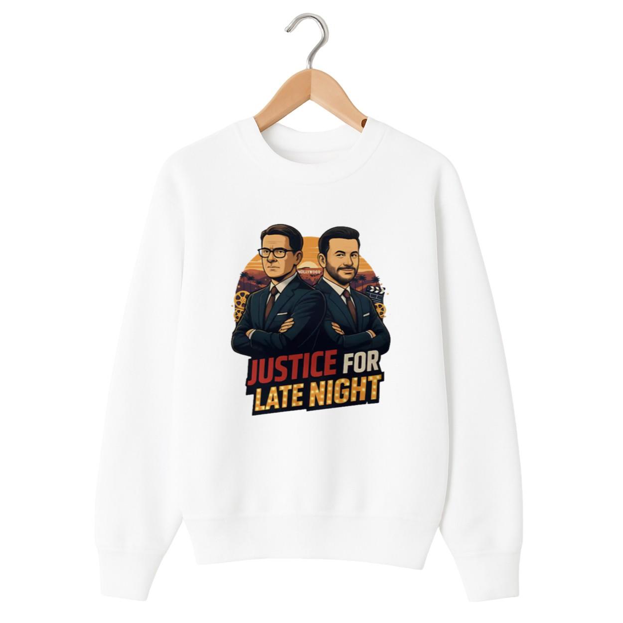Jimmy Kimmel Stephen Colbert Justice For Late Night Shirt Jimmy Kimmel Stephen Colbert Justice For Late Night Shirt