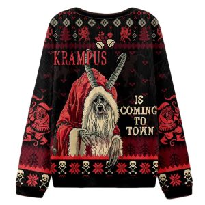 Krampus is Coming to Town Ugly Christmas Sweater