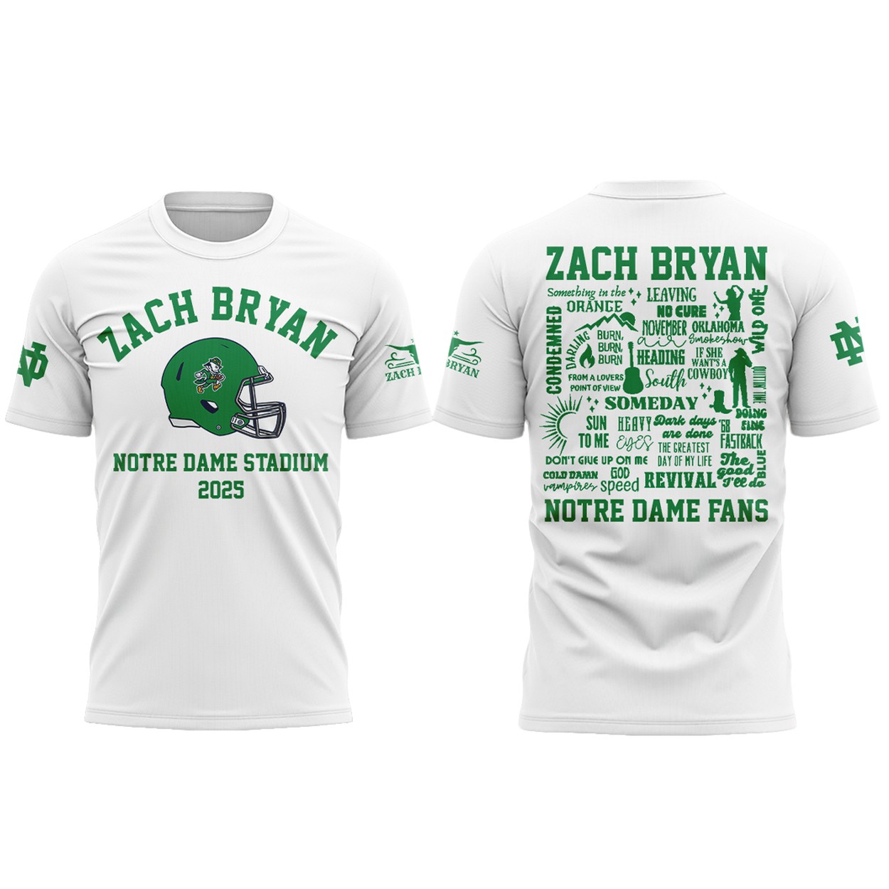 Limited Edition Zach Bryan x Notre Dame Football 2025 Shirt Limited Edition Zach Bryan x Notre Dame Football 2025 Shirt