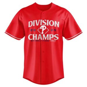 Limited edition 2025 Phillies NL East Division Champs Jersey