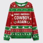 Make America Cowboy Again Ugly Christmas Sweater